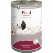100% Pferd NICHT BIO 400g Katze Nassfutter Herrmann