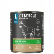 Pferd NICHT BIO mit Zucchini und Karotte 800g Hund Nassfutter Liebesgut