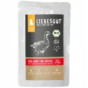 Bio Gans mit Kokos und Tomate 100g Katze Nassfutter Liebesgut