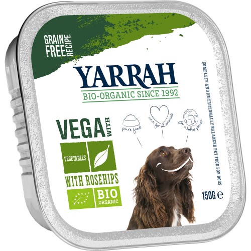 48er-SET Bio Vegetarische Bröckchen 150g Hund Nassfutter Yarrah