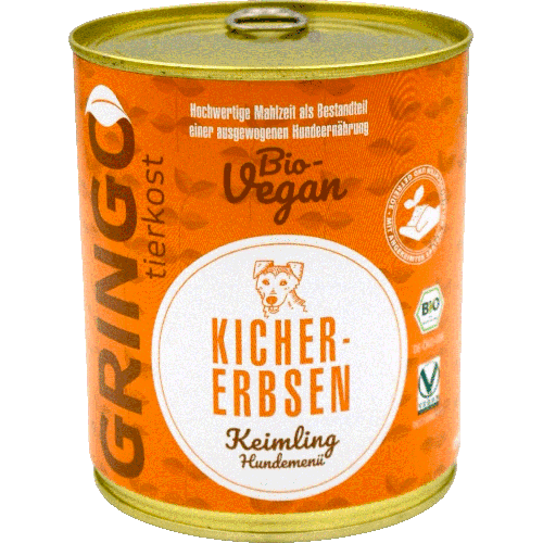 Bio Kichererbsen-Keimling 800g Hund Nassfutter Gringo