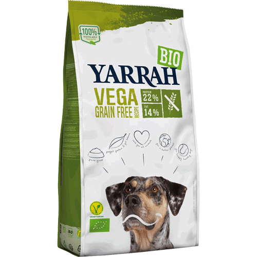 Bio Vega Getreidefrei 2kg Hund Trockenfutter Yarrah