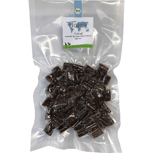 Bio Rindswurst Leckerli 100g Katze Snack Biopur