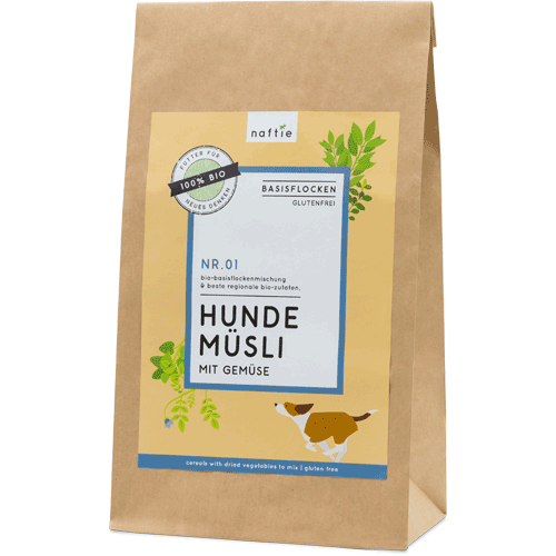 Bio Hundemüsli Vital (Gemüse u. Getreide) 3kg Hund Flocken Naftie