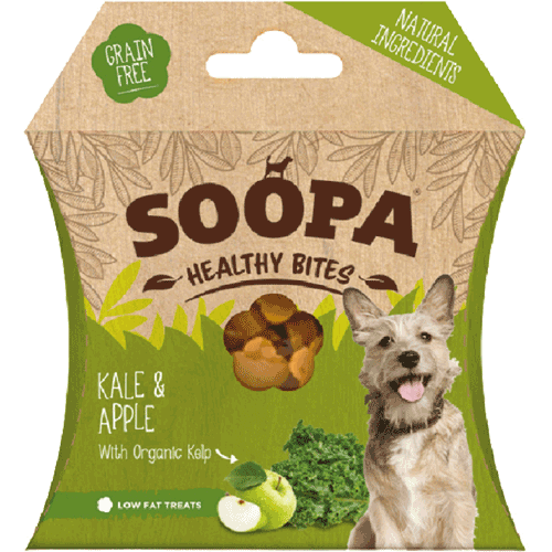 Hundedrops Grünkohl und Apfel 50g NICHT BIO Hund Snack Soopa